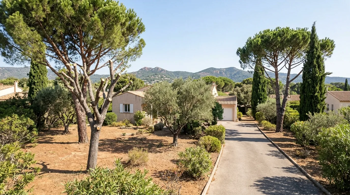 Jardin sécurisé après démontage du cyprès