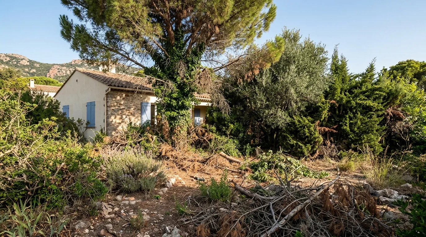 Chantier à Les Adrets-de-l’Estérel avant intervention