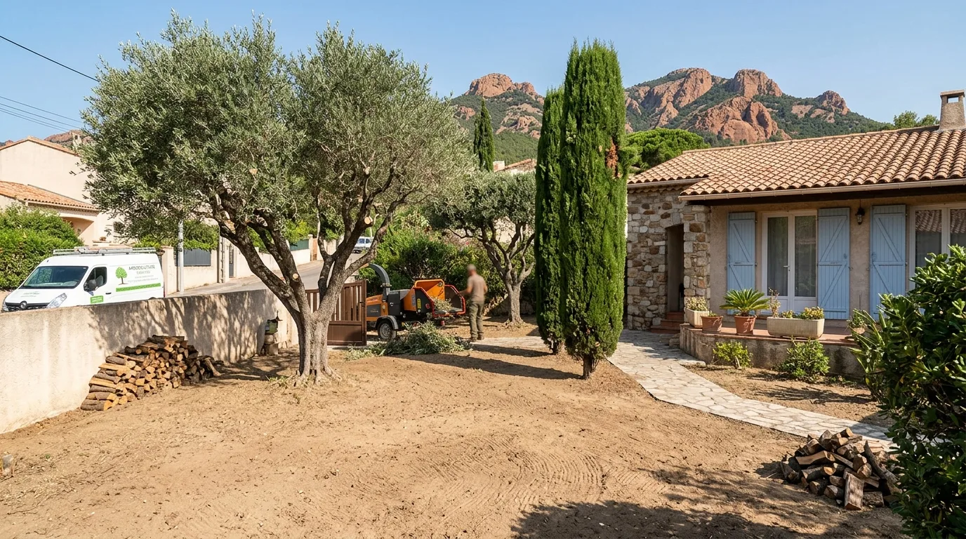Chantier à Saint-Raphaël après intervention