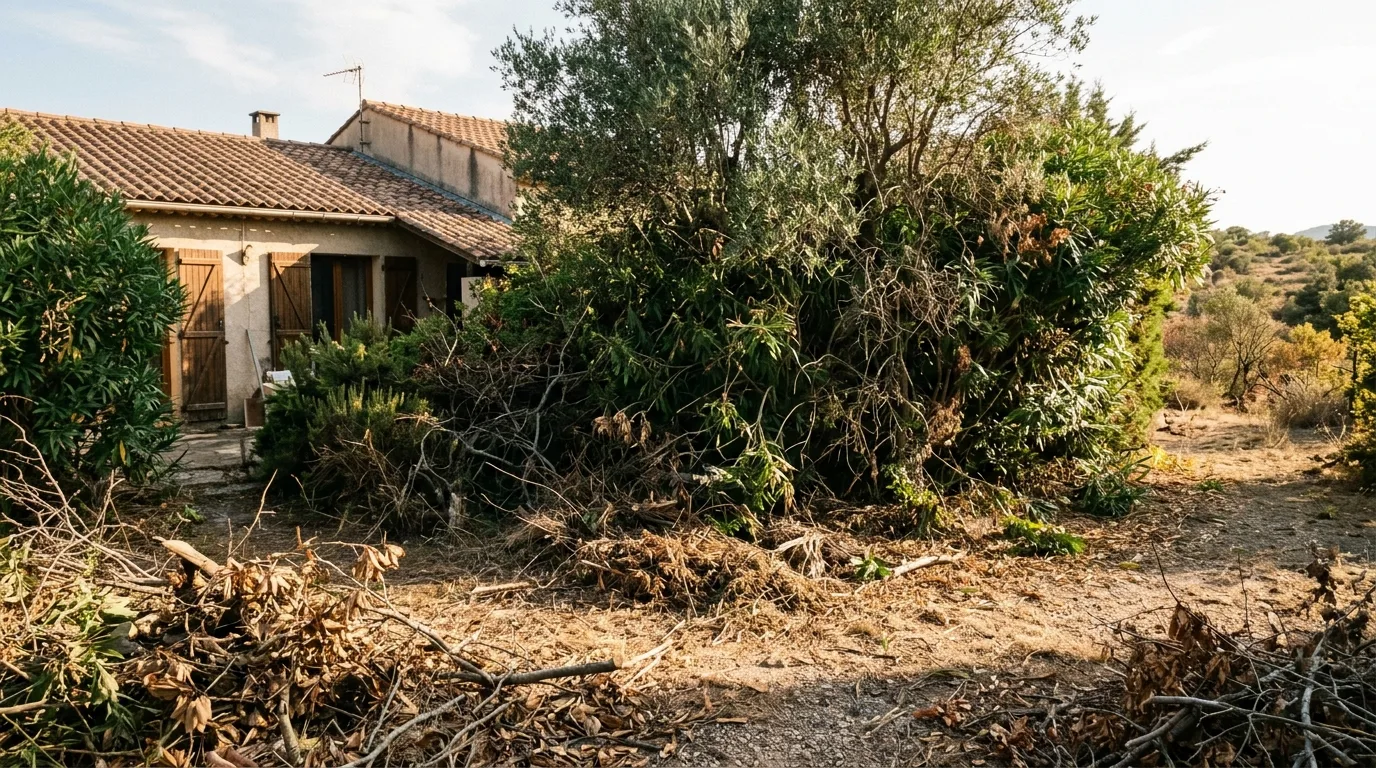 Chantier à Saint-Raphaël avant intervention